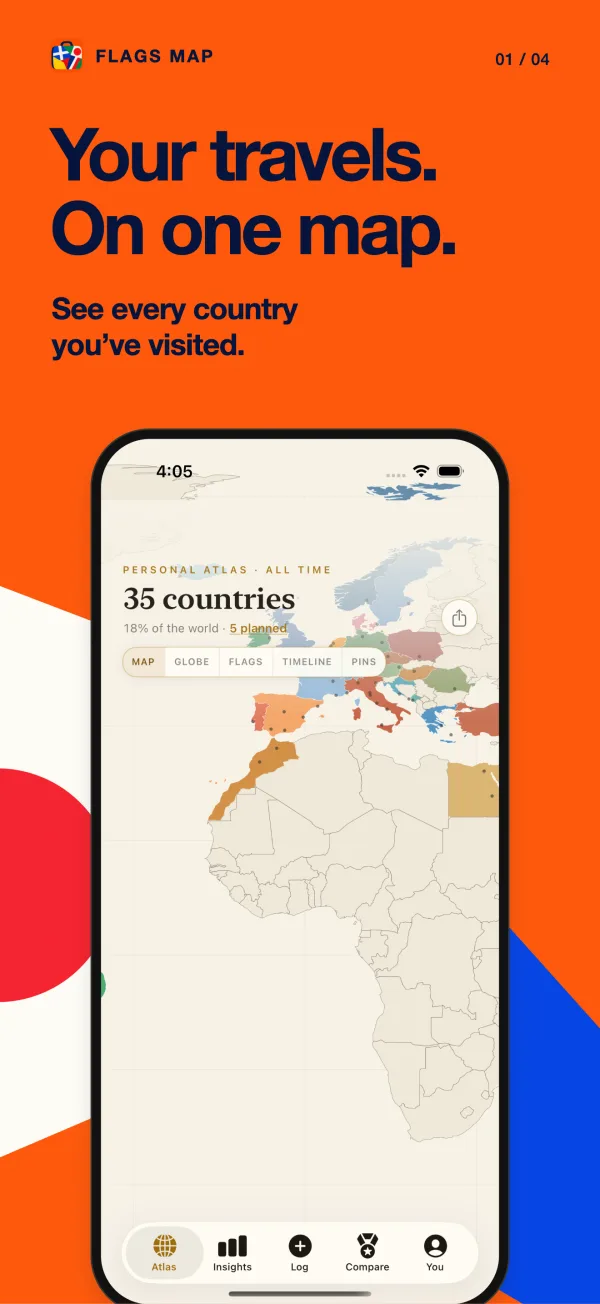 Visited Countries screenshot 1