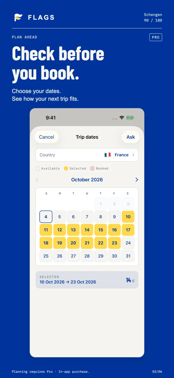 Schengen Calculator screenshot 3